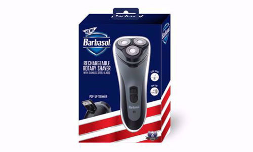 Picture of Barbasol Rechargeable Rotary Shaver with Pop-Up Trimmer