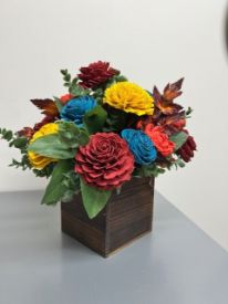 Picture of Wood Flower Arrangement